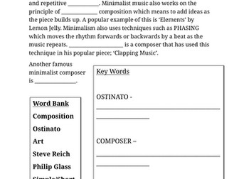 Minimalism Music Cover Resource