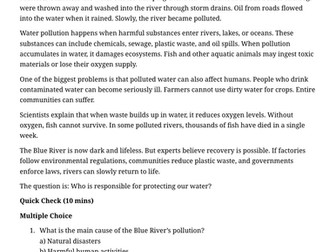 Pollution Case Study – The River That Could No Longer Breathe | KS3 Geography