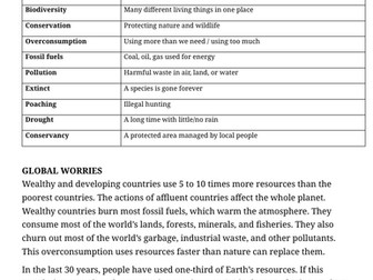 Habitat Preservation Case Study – Namibia Wildlife Conservation | KS3 Geography