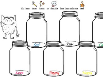 The Worry Monster emotion drawing