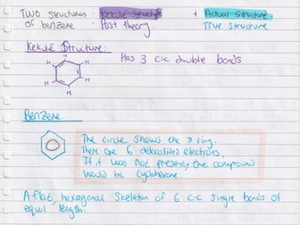 WJEC A level Chemistry A2 Unit 4 Topic 4.2: Aromaticity notes