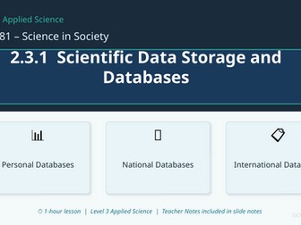 AAQ Applied Science OCR F181 Science in Society Topic area 2