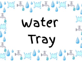 Water Tray pack