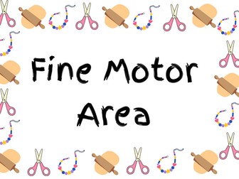 Fine Motor Area pack