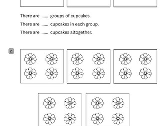 Worksheet Printable : 4 Pages Basic Concept of Multiplication
