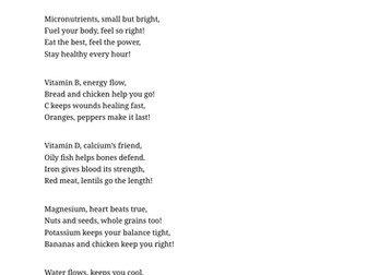 micronutrients poem