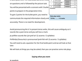 Foundation Tier Role Play Preparation Booklet