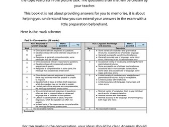 French Conversation Booklet: Foundation Tier