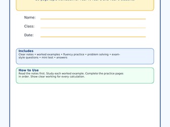 20-page Place Value Workbook is designed for Cambridge Lower Secondary, KS3, Year 7, Year 8 and Year