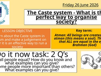 The Caste System and Equality