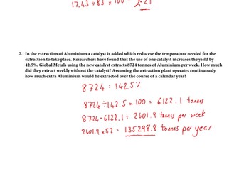 AQA Level 3 - Core Maths - Independent Task Sheets - Paper 1 and 2A