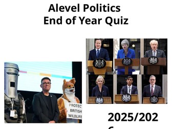 Politics end of year quiz