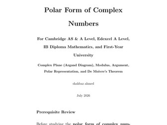 Polar Form of Complex