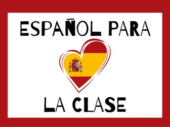 Spanish posters: Classroom Language