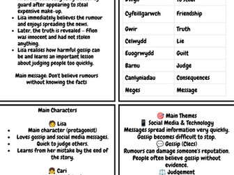Past Dannedd Story Overview TGAU CYMRAEG CRAIDD