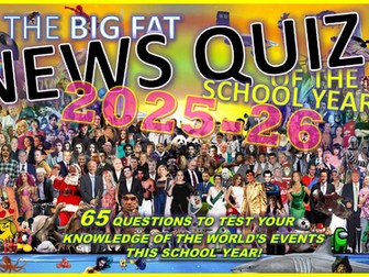 The BIG FAT NEWS QUIZ of the School Year 2025 - 2026 July End of Summer Term Form Registration Cover