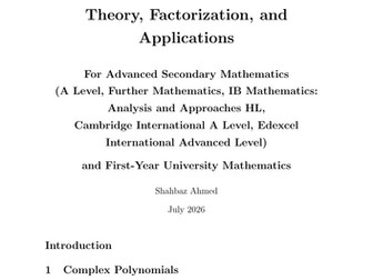 Complex Polynomials as Products of Linear Factors: Theory, Factorization, and Applications