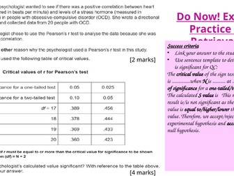 12 marker - Design an Experiment Lesson & Retrieval Lesson - Research Methods - A LEVEL Psychology