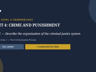 WJEC Criminology Unit 4 AC1.3 — Describe models of criminal justic