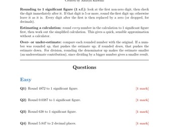 Estimation and Approximation | 40 Worked Examples | Edexcel GCSE Higher Maths