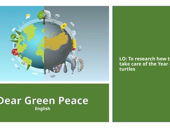 Dear Greenpeace Scheme of Work