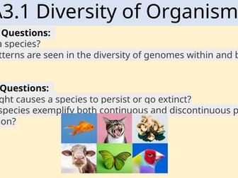 A3.1 Diversity of Organisms