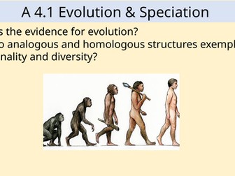 A4.1 Evolution & Speciation IB DP Bio
