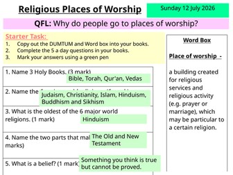 Year 7 Introduction to Religious Studies  KS3