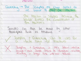 WJEC A Level Chemistry A2 Unit 3 topic 3.5: Chemical kinetics notes