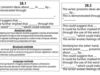 Literature paper 2 poetry section c 28.2