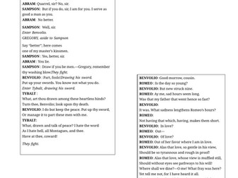 Romeo and Juliet act 1
