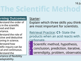 OCR AAQ in Applied Science- Science in Society: The Scientific Method