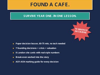 Found a Cafe | One-Lesson Business Start-Up Challenge