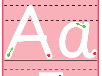 A-Z Alphabet Handwriting & Phonics Cards (Trace, Write & Sign!)