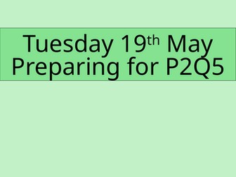 P2Q5 AQA non fiction writing lesson