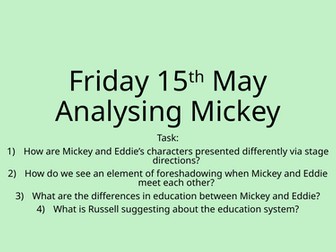 Analysing Mickey