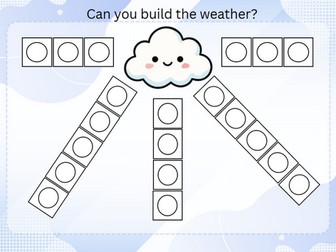 Build the weather - fine motor skills