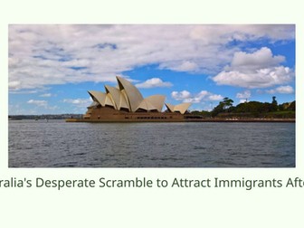 Postwar Australia 'Populate or Perish' Slideshow Presentation