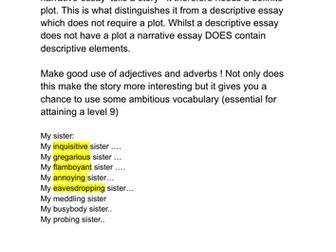 Writing a LEVEL 9 Narrative essay for iGCSE ENGLISH LANGUAGE