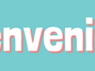 Giant Bienvenidos Banner for Classroom