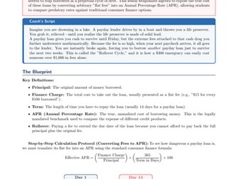 PSHE / Financial Education Cover Lesson: Payday Loans & Predatory Lending (No Prep)
