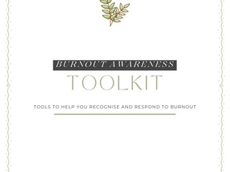 Burnout Awareness Toolkit – Printable Wellbeing Checklists & Reflection Worksheets