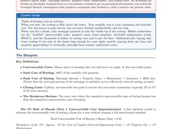 PSHE / Financial Education Cover Lesson: The Rent vs. Buy Threshold (No Prep)
