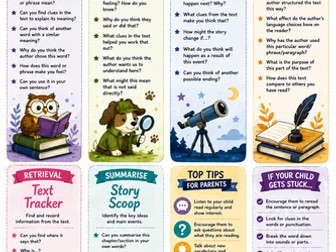 Y5/6 Reading at home bookmark