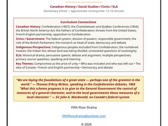 A Country in the Making | Canadian Confederation Classroom Play | Canada History