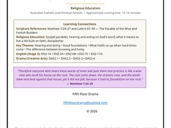 Built to Last | Wise and Foolish Builders Classroom Play | Bible Drama