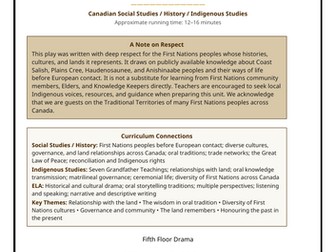 Canadian History Classroom Play: Since Before Memory | First Nations People