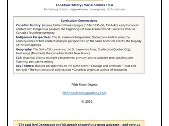 Canadian History Classroom Play: The River That Named a Nation | Jacques Cartier