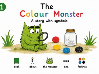 The Colour Monster – Symbol Adapted Visual Support Reading Resource