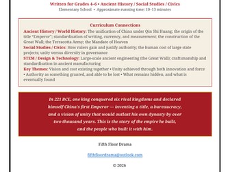 TEN THOUSAND GENERATIONS: China's First Emperor Classroom Play